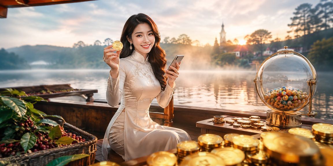 Người chơi xổ số Đà Lạt bên tách cà phê buổi sáng