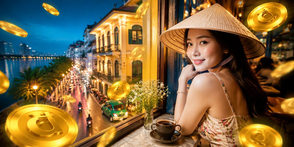 Người chơi Hà Nội đội nón lá theo dõi Jackpot và nạp tiền thưởng