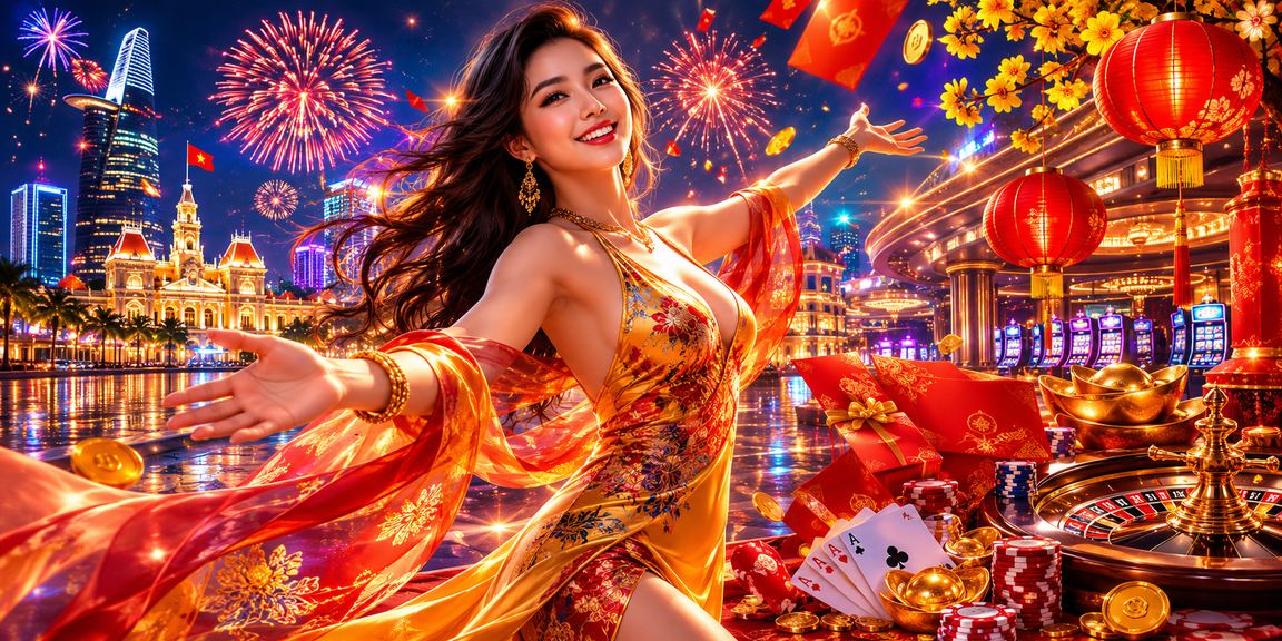 Chợ đêm Hồ Chí Minh với phong bì đỏ và không khí lễ hội